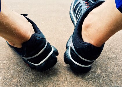 Train athlete feet photo