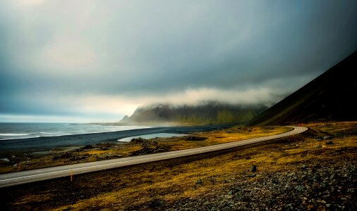 Sunrise morning fog photo