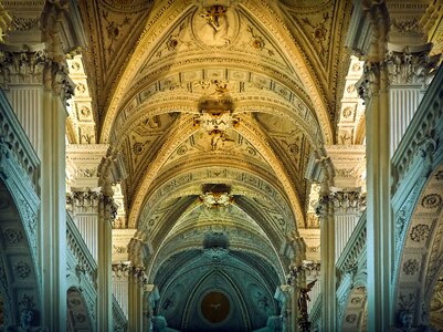 Building baroque interior photo