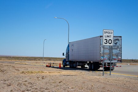 Truck transportation semi photo