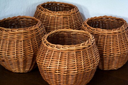 Collection basket church woven