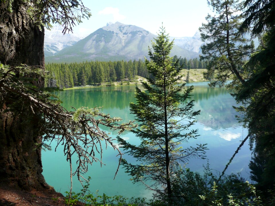 Landscape mountain lake canada