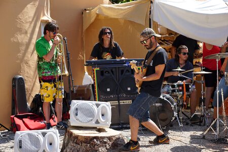 Ibiza street musicians entertainment photo