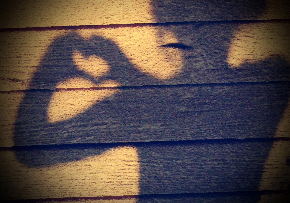 Heart shape kid girl