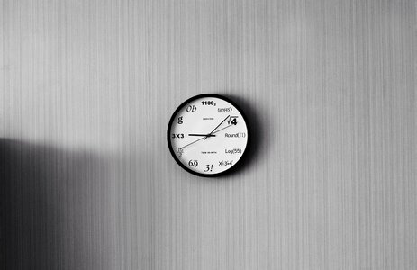 Wall clock watch gray time photo