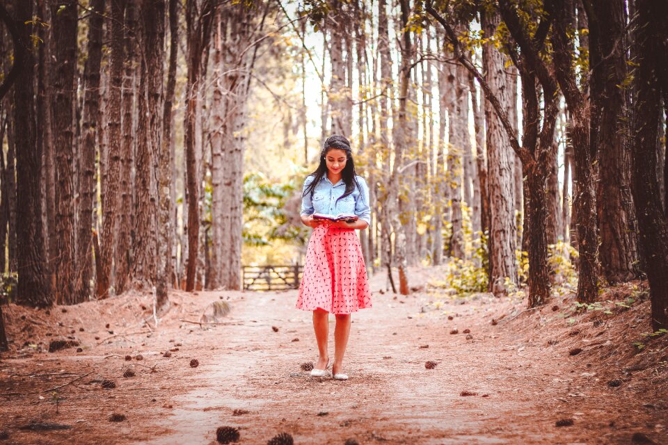 Outdoors person reading