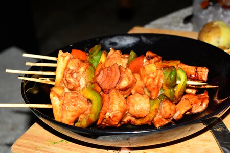 Food grill menu bbq pork