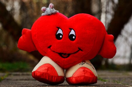 Valentine's day fabric plush