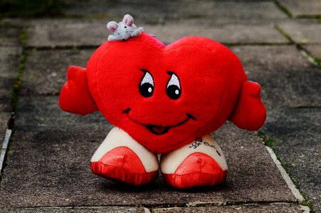 Valentine's day fabric plush