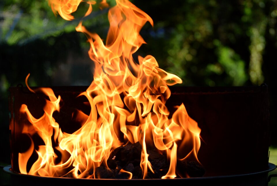 Burn charcoal heat