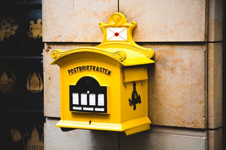 Vintage wall brown email