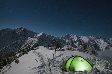Mountain climbing northern alps japan