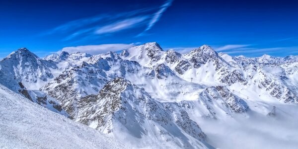 Panorama snow austria photo