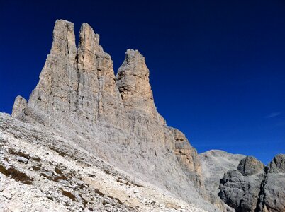 Landscape rock climbing photo