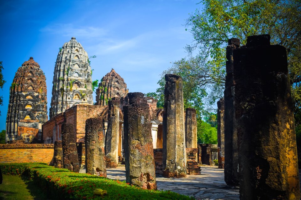 Sukhothai historical park when the joy of asturias archaeological site