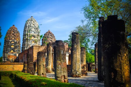 Sukhothai historical park when the joy of asturias archaeological site