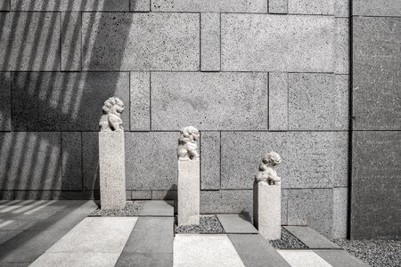 Stone lion sculpture texture photo