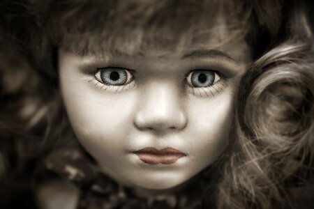 Cute doll face