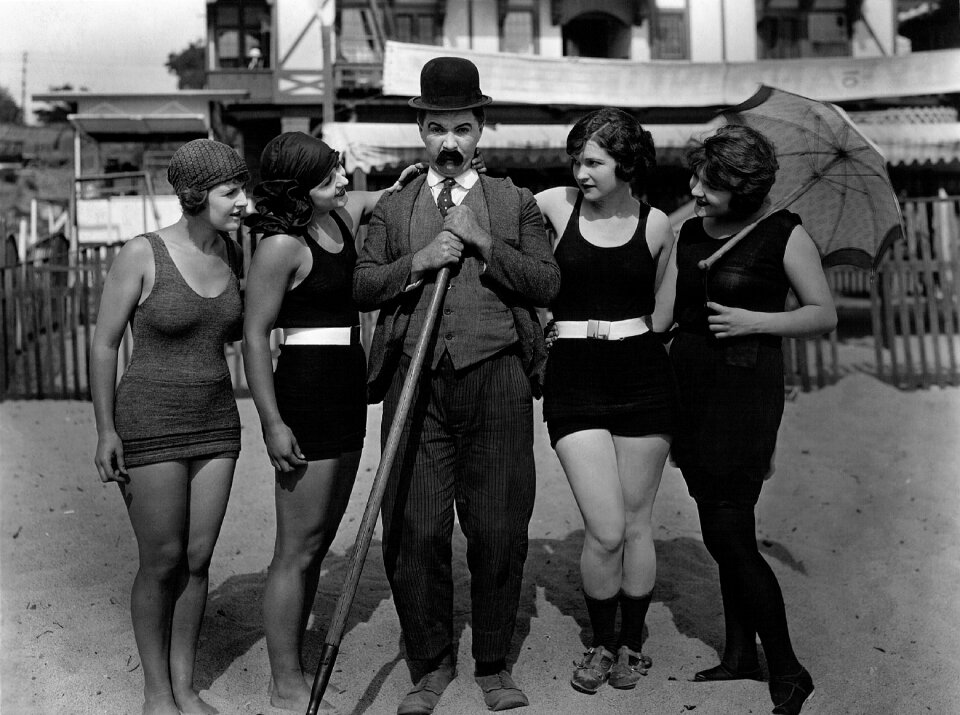 Bathing beauties summer gray beach