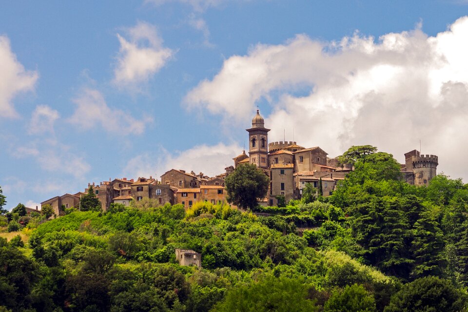 Italy landscape historic village