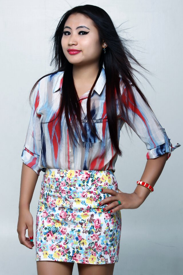 Attractive glamour female