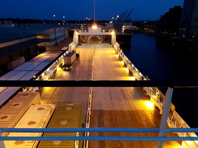 Container ship traffic shipping