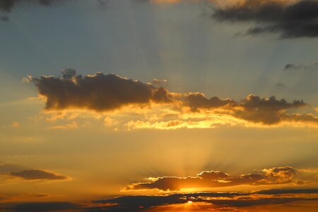 Clouds sunset sunrise photo