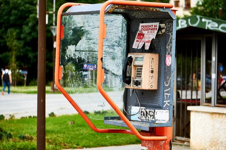 Old telephone telephone house