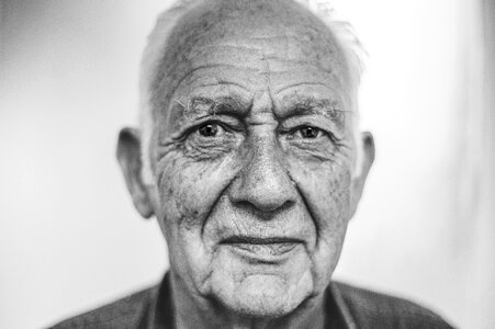 Senior older weathered photo