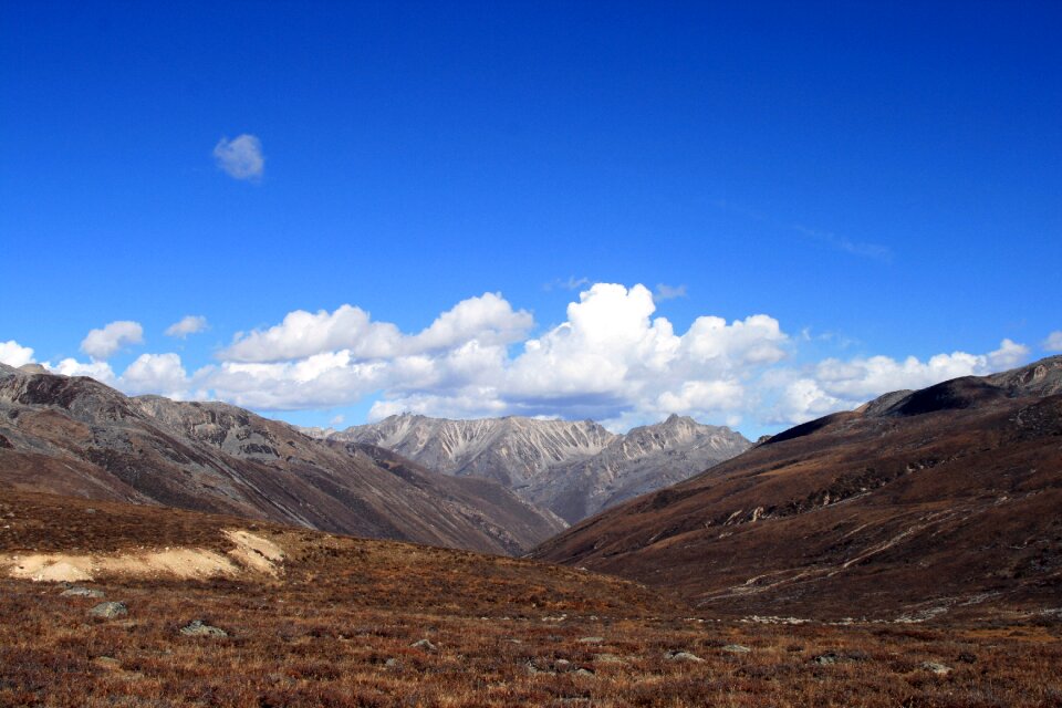 Blue sky western sichuan white cloud