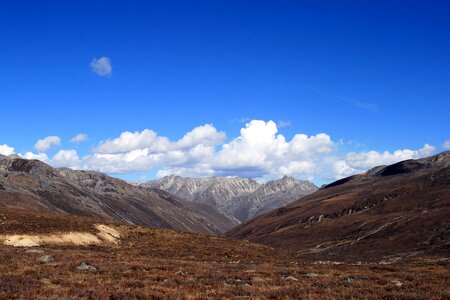 Blue sky western sichuan white cloud photo