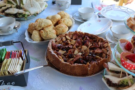 Scones applepie high tea