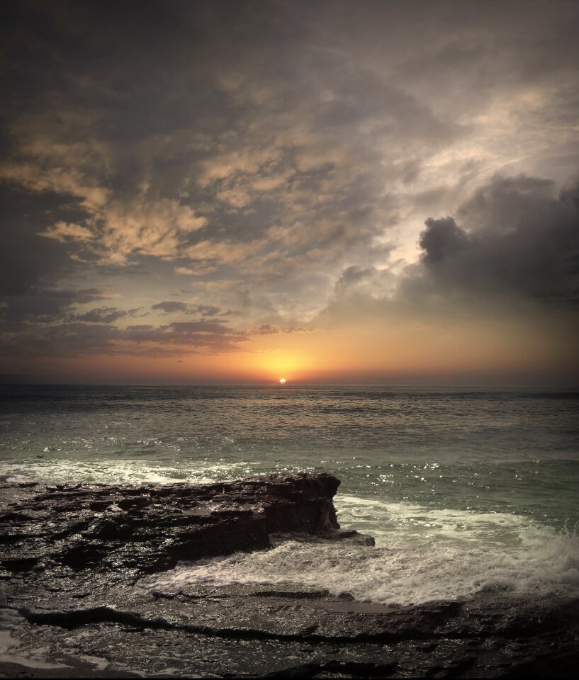 Sunset meditation sky