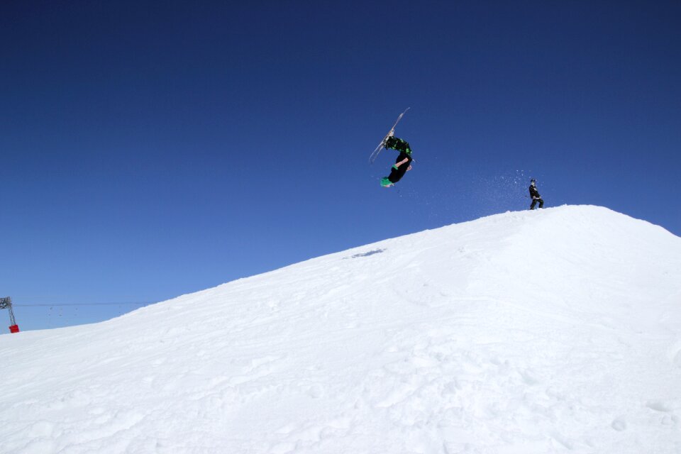 Mountain sports snow