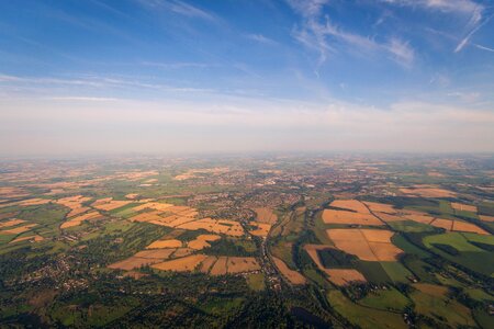 Rural map flying