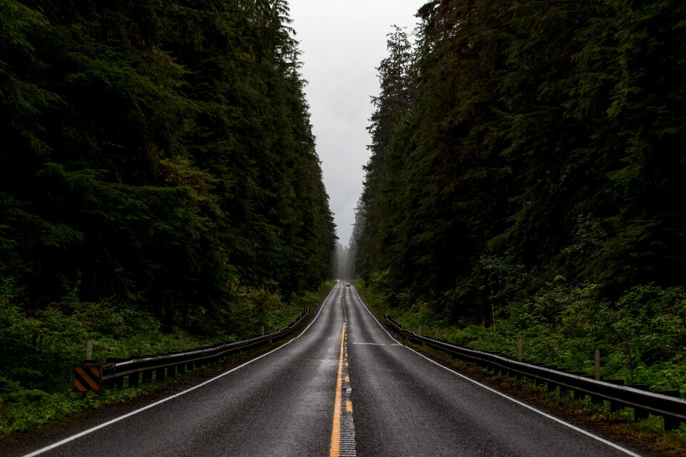 Mountain perspective road