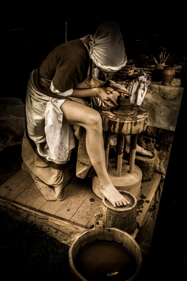 Worker manufacturing hand