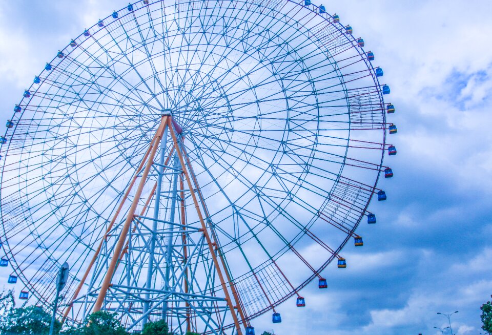 Wide angle blue fresh