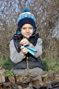 Boy kid garden