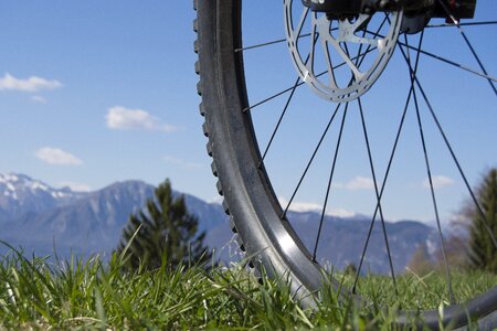 Rim mature mountain bike