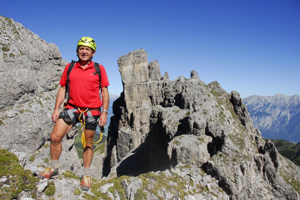Climbing pensioners rock