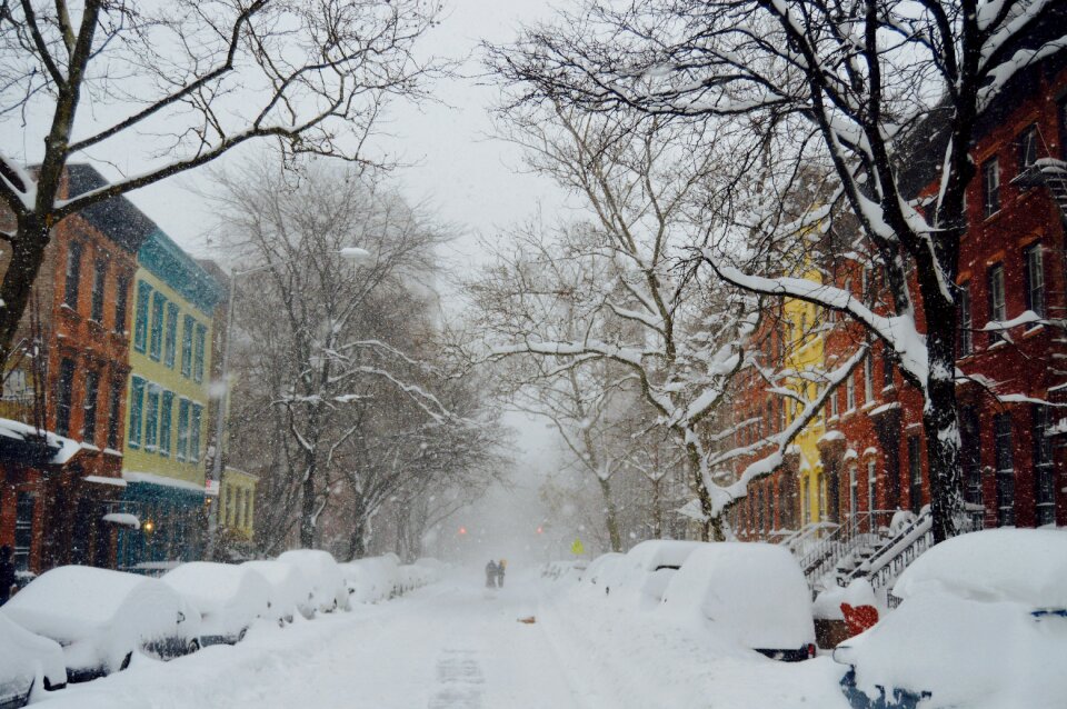 Winter frozen weather