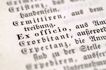 Old letter german latin