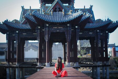 Woman red grace a separate