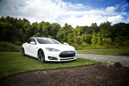 Electric car white electrical