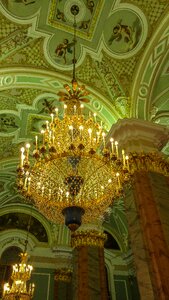 Chandelier lighting savior on blood