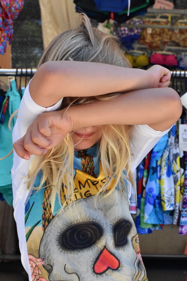 Girl arms anger