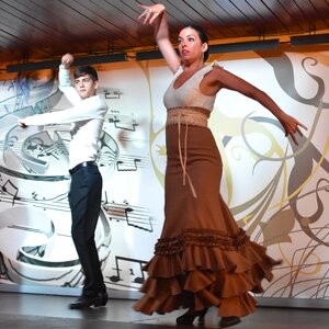 Woman spanish flamenco
