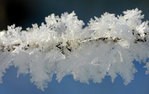 Cold ice crystal frozen