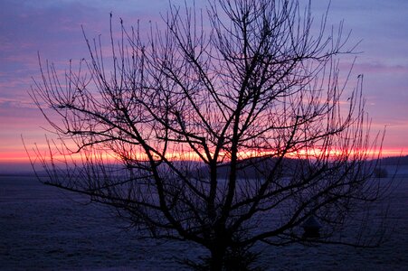 Morgenstimmung winter sunrise landscape photo
